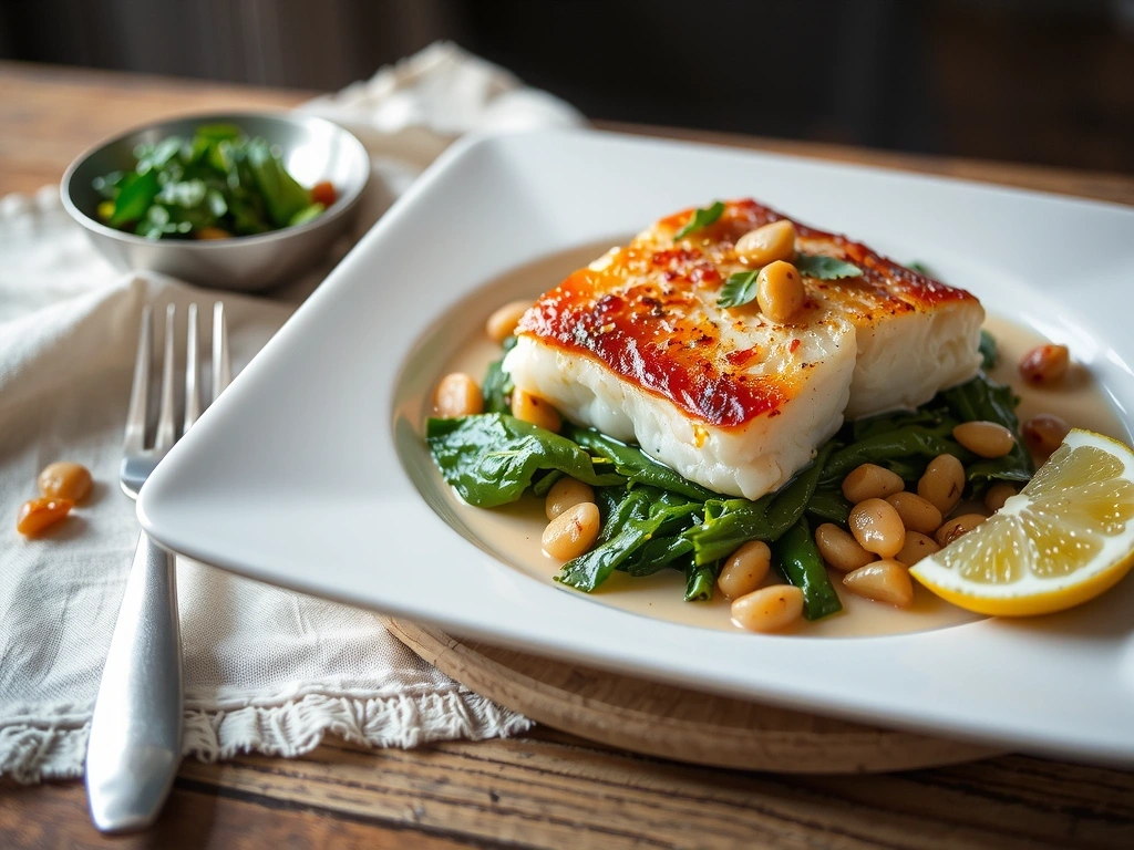 Lachs mit Nüssen und Spinat